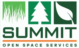 Summit open space services logo trees grass leaves